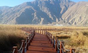 西藏拉魯國家濕地公園浮橋工程