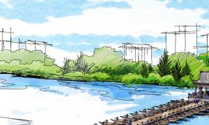 義烏市佛堂古鎮(zhèn)萬善浮橋古浮橋