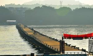 簡單純樸的古浮橋彰顯著古人的智慧