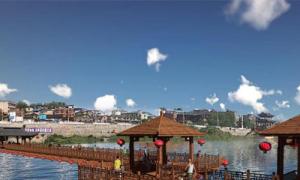 復(fù)古特色仿古浮橋