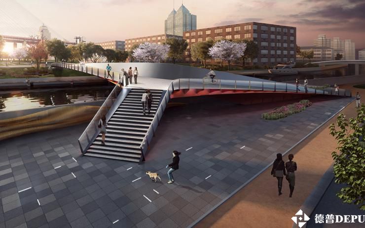 人行天橋設(shè)計(jì)效果圖