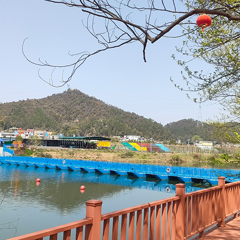 江西贛州浮石浮橋